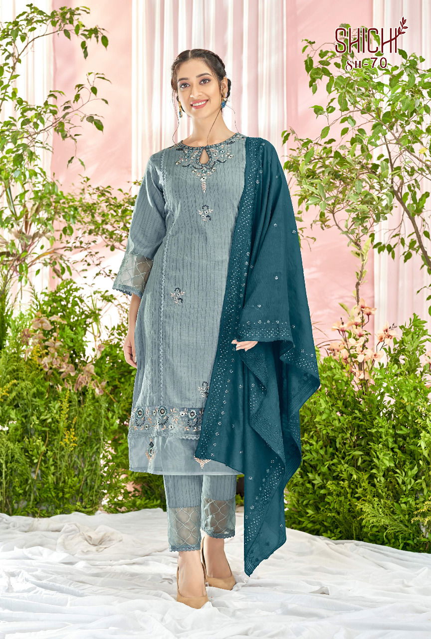 Shichi saanjh Heavy Festive Wear Designer Readymade Salwar Suit Collection